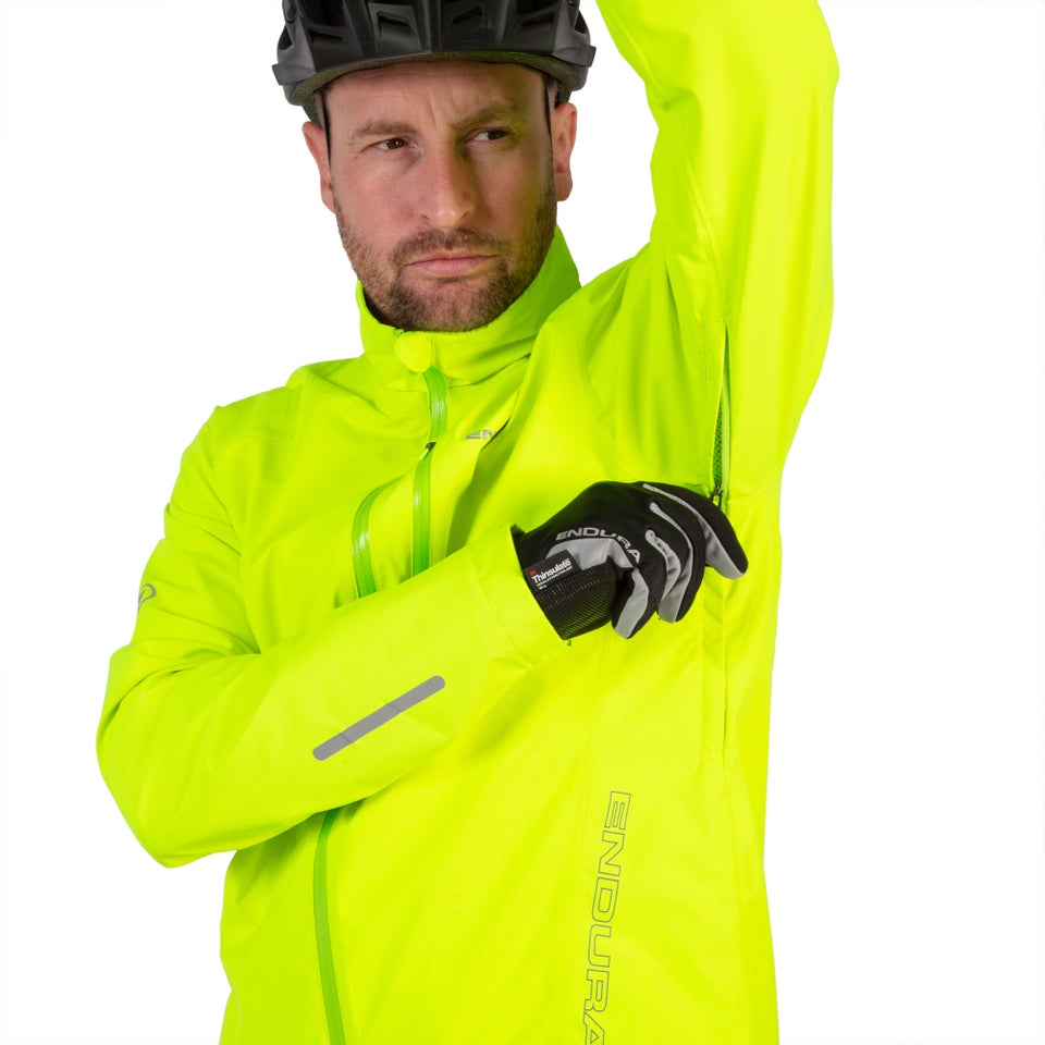 Breathable hi vis cycling jacket sales
