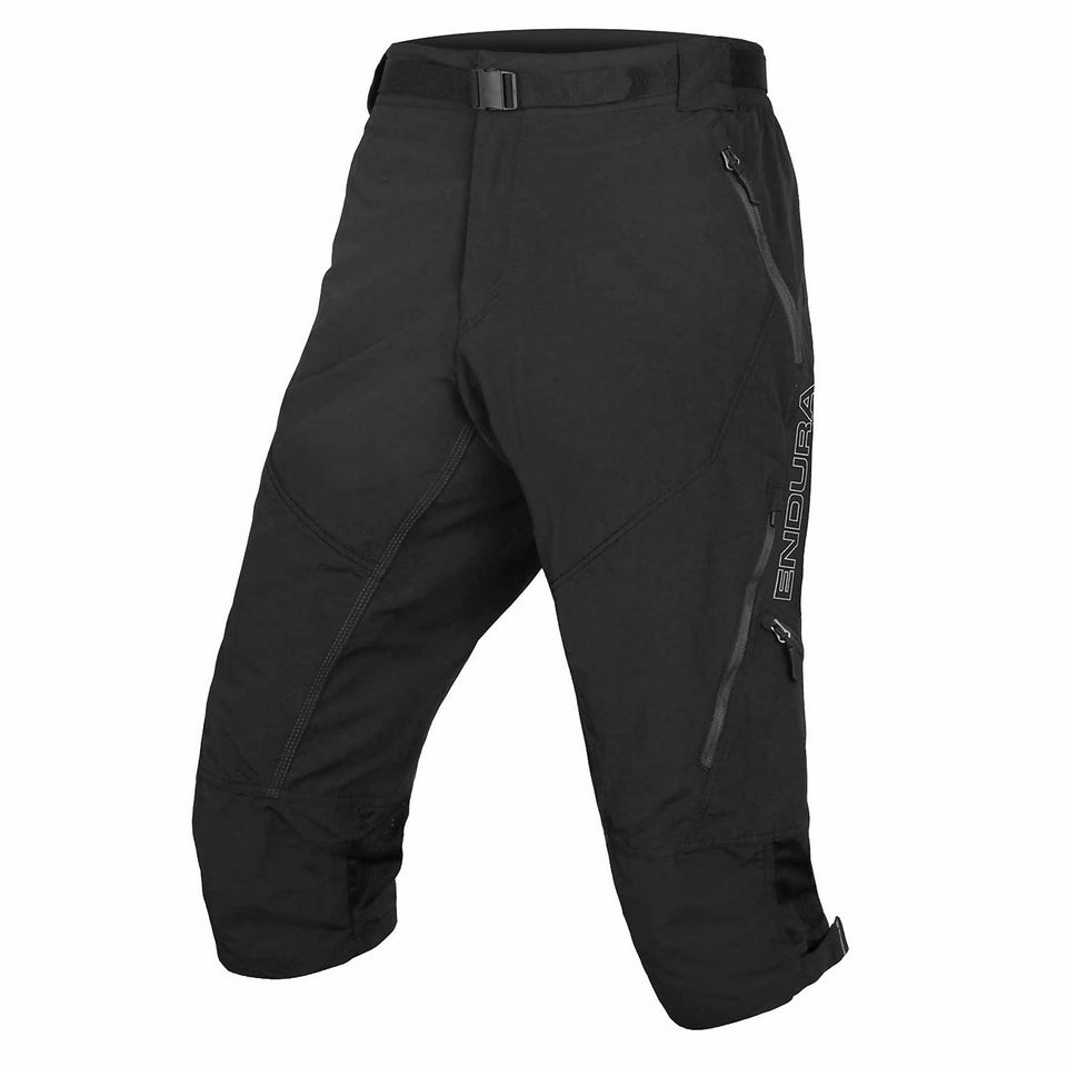 Men's Hummvee 3/4 Short II with liner - Black