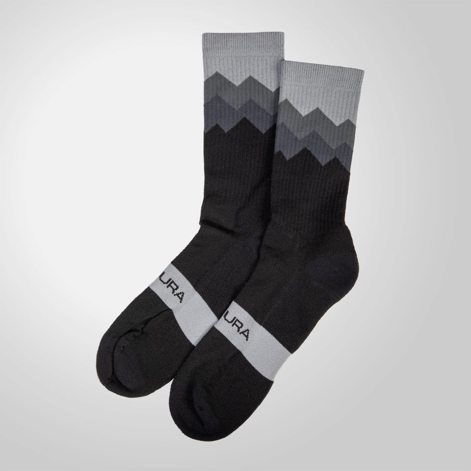 Zacken Socken für Herren - Schwarz