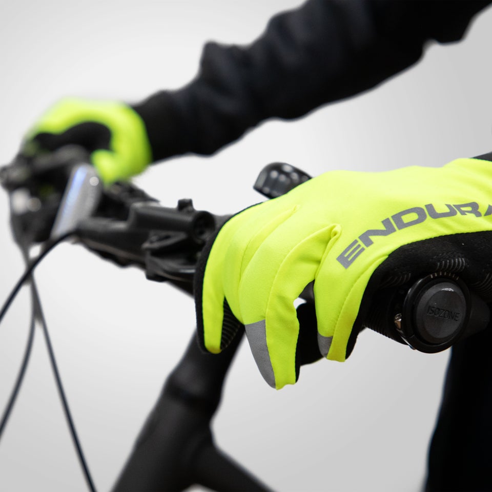 Hi viz cycling gloves clearance