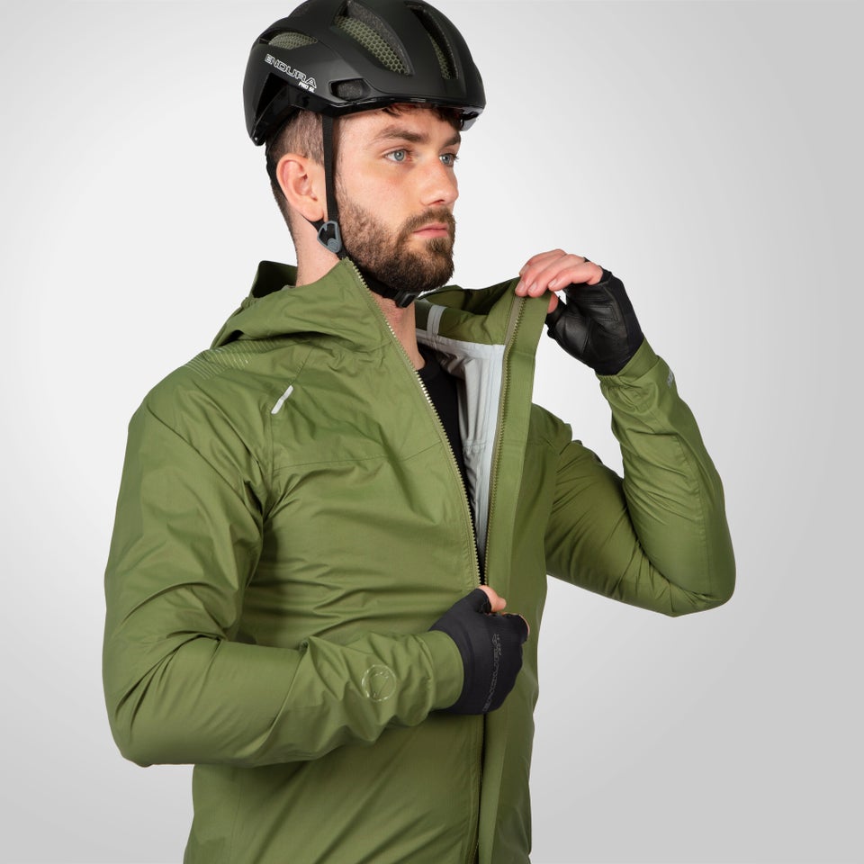 Olive green waterproof jacket store