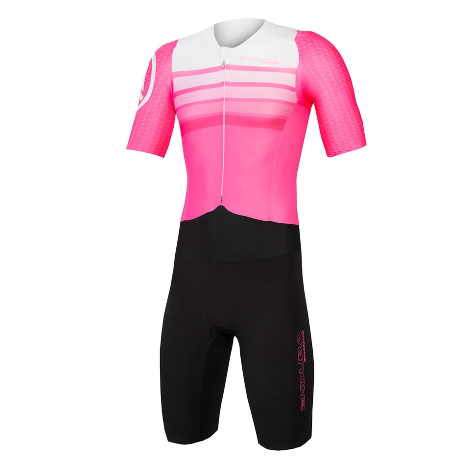 Men's QDC D2Z S/S Tri Suit II with SST - Hi-Viz Pink