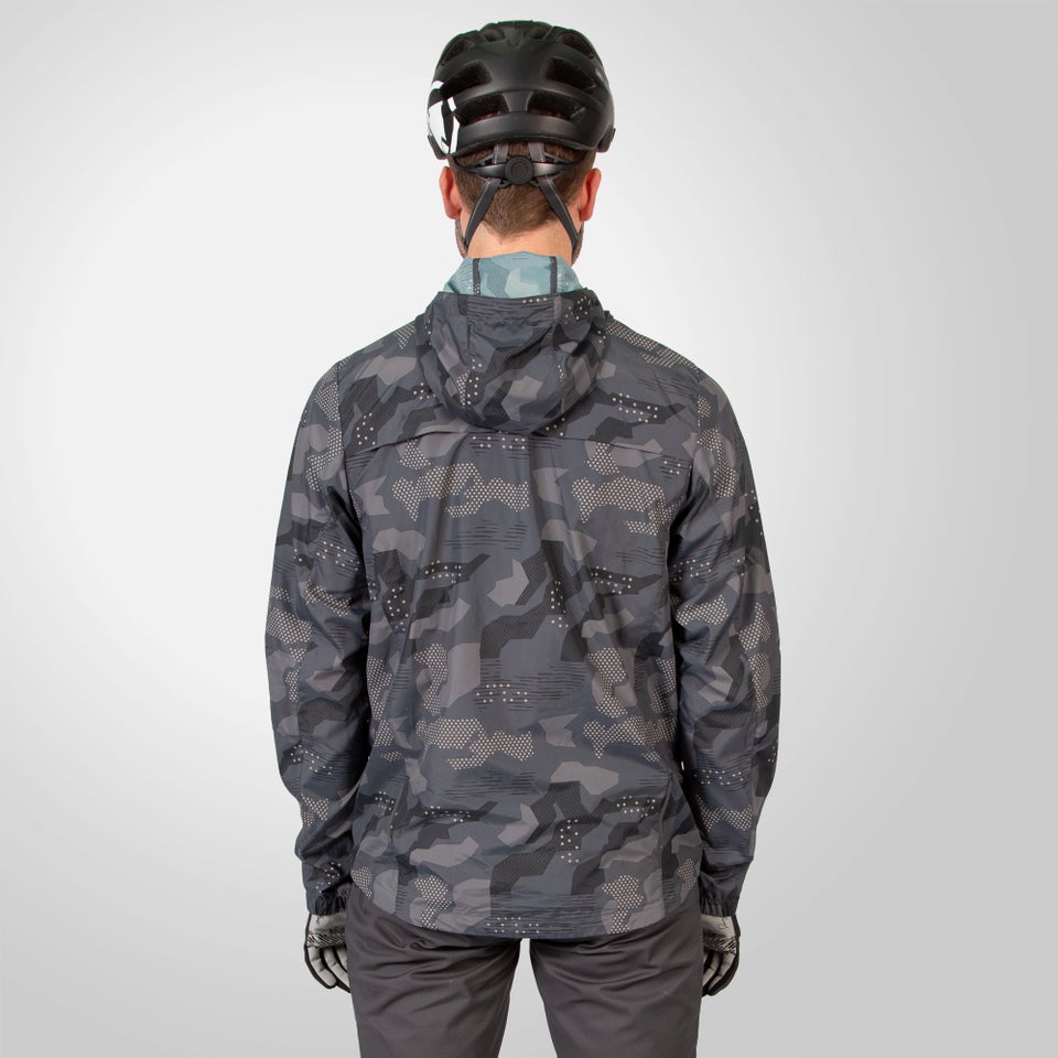 Men s Hummvee Windproof Shell Jacket Grey Camo