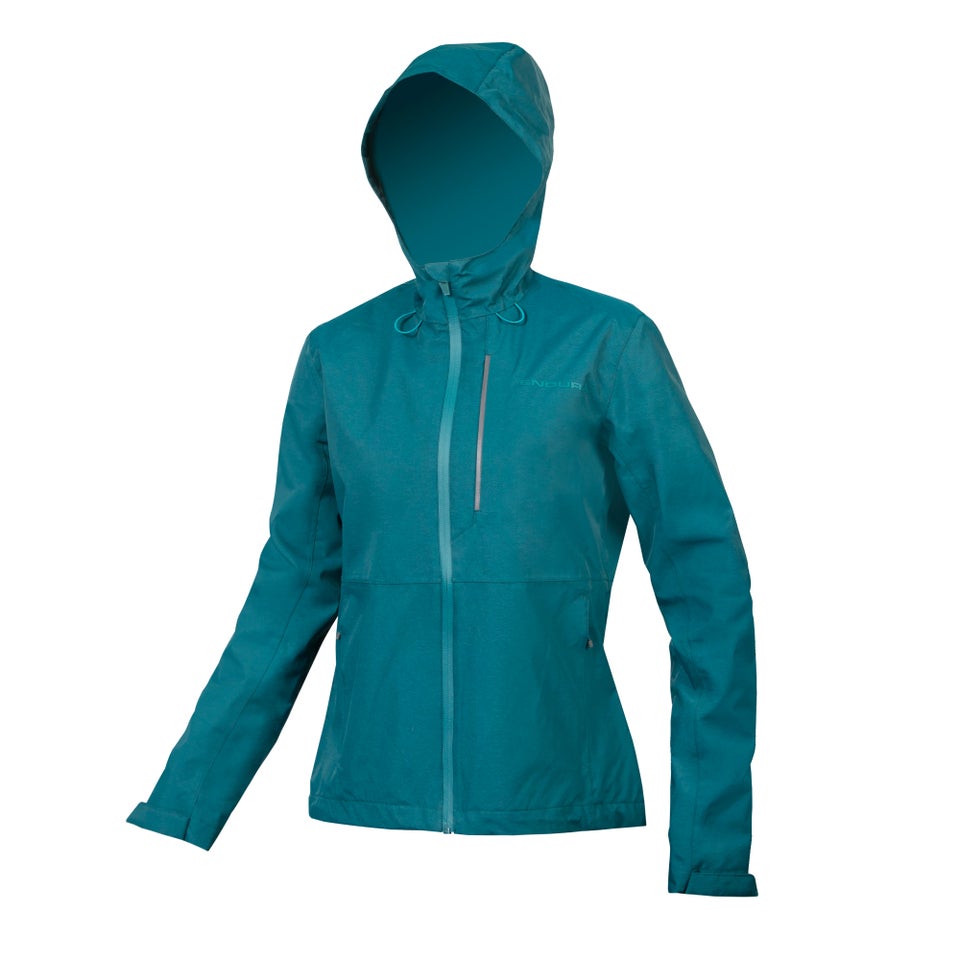 Women s Hummvee Waterproof Hooded Jacket Deep Teal