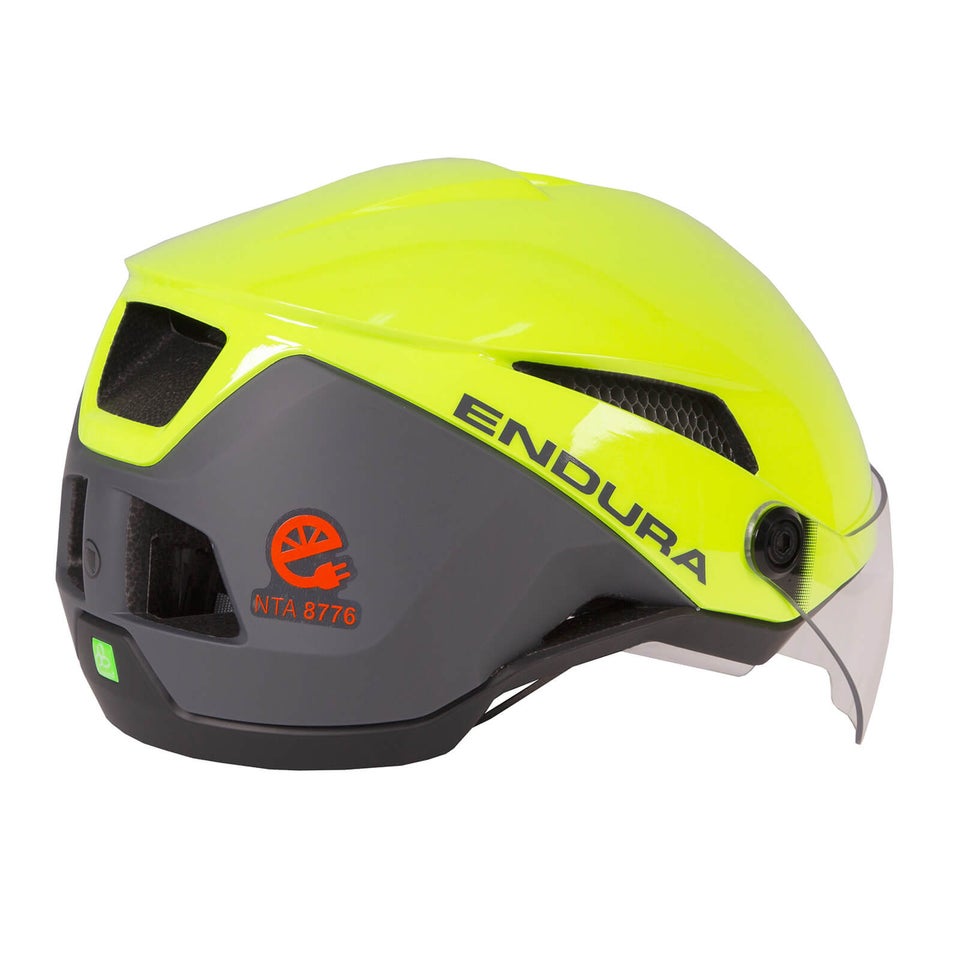 SpeedPedelec Visor Helmet Hi Viz Yellow