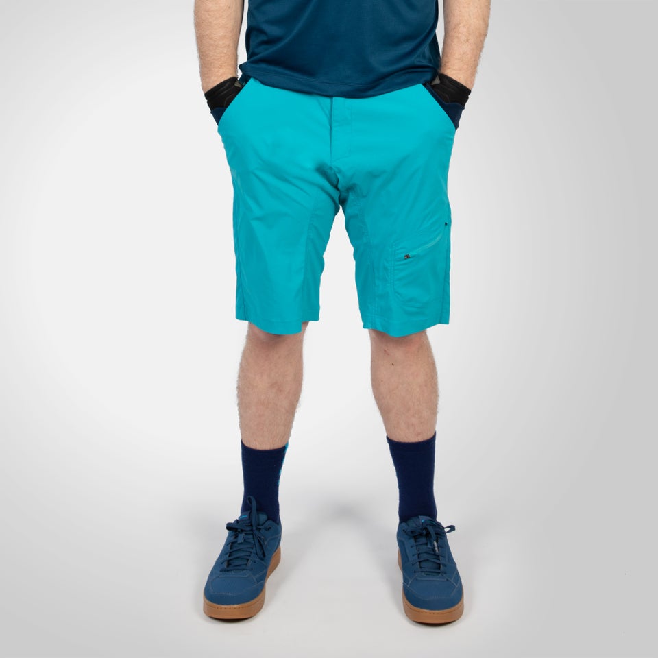 Hummvee Lite Shorts mit Innenhose für Herren - Atlantikblau