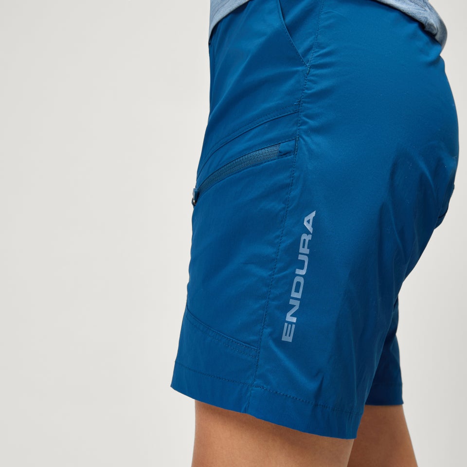 Hummvee Lite Shorts mit Innenhose für Damen - Blaubeere