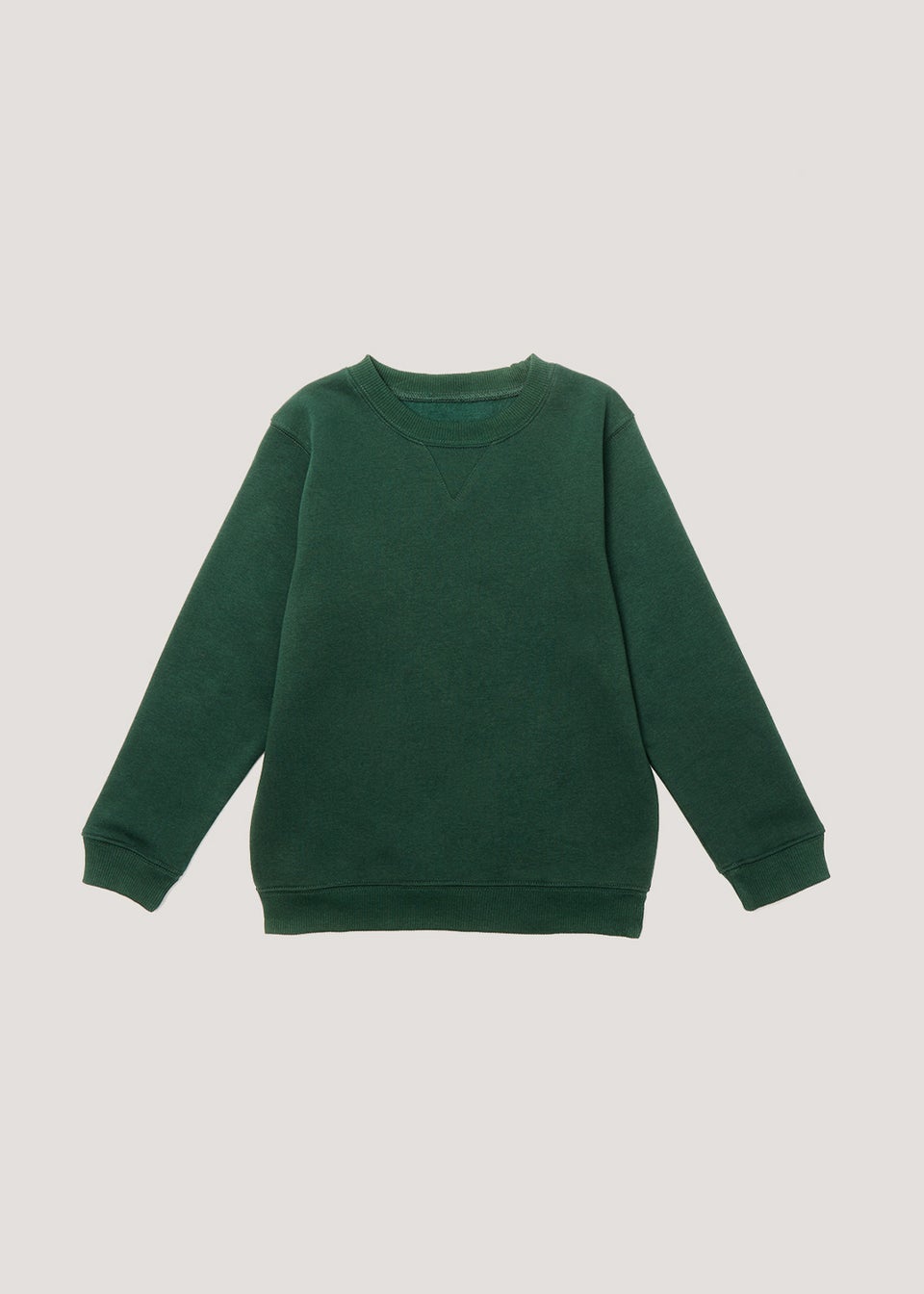 Kids Green Crew Neck School Sweatshirt (3-13yrs)