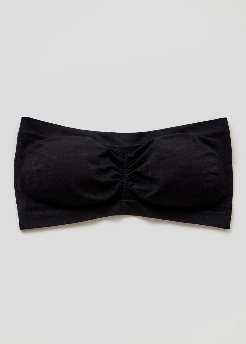 Black Seam Free Strapless Bra