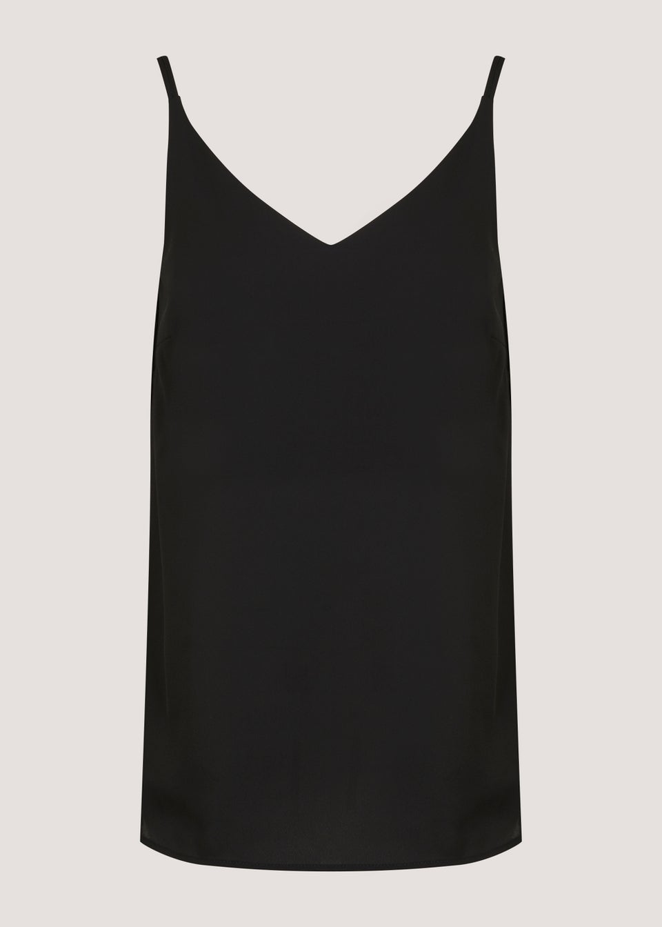 Black Double Strap Cami Top