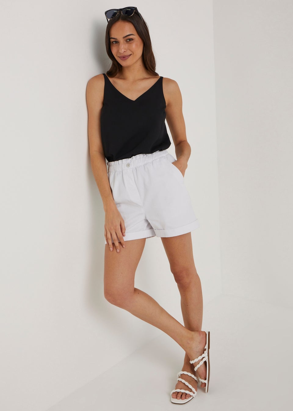 Black Double Strap Cami Top