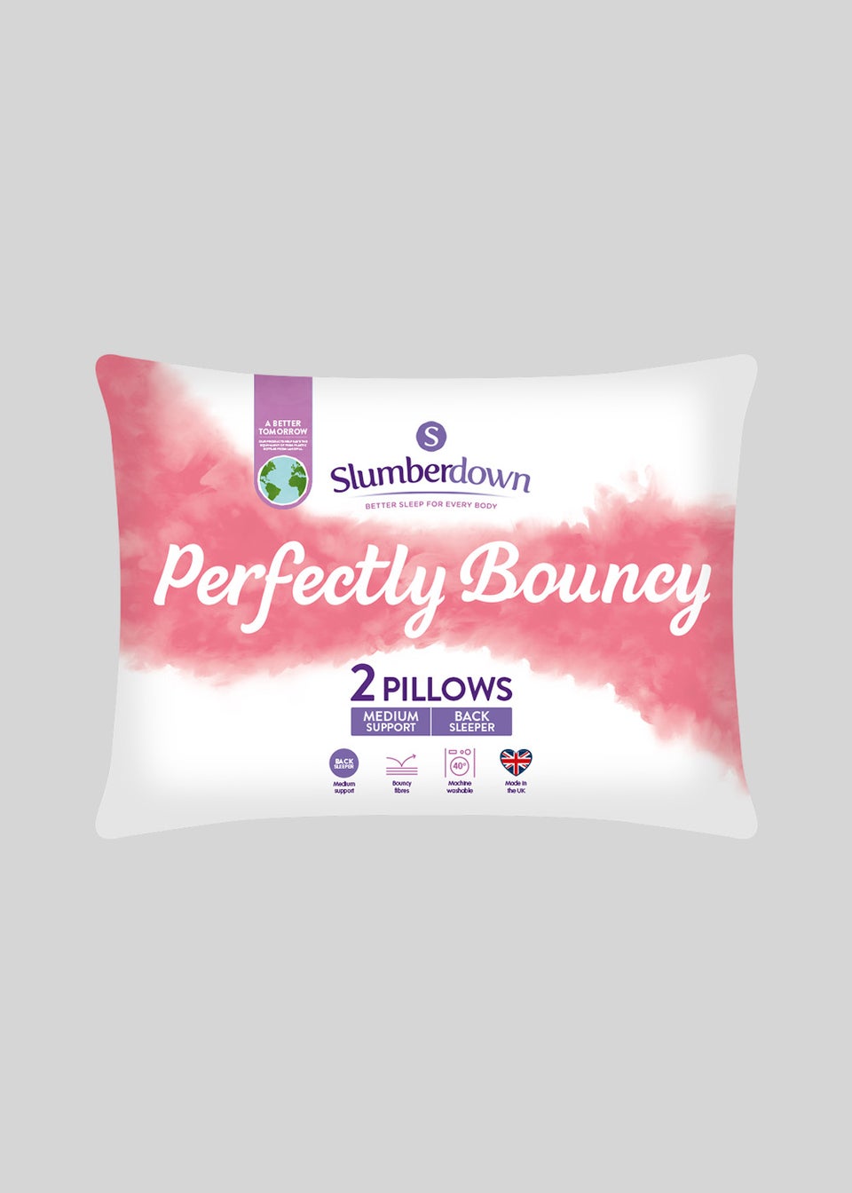 Slumberdown Full & Perfectly Bouncy Pillow Pair