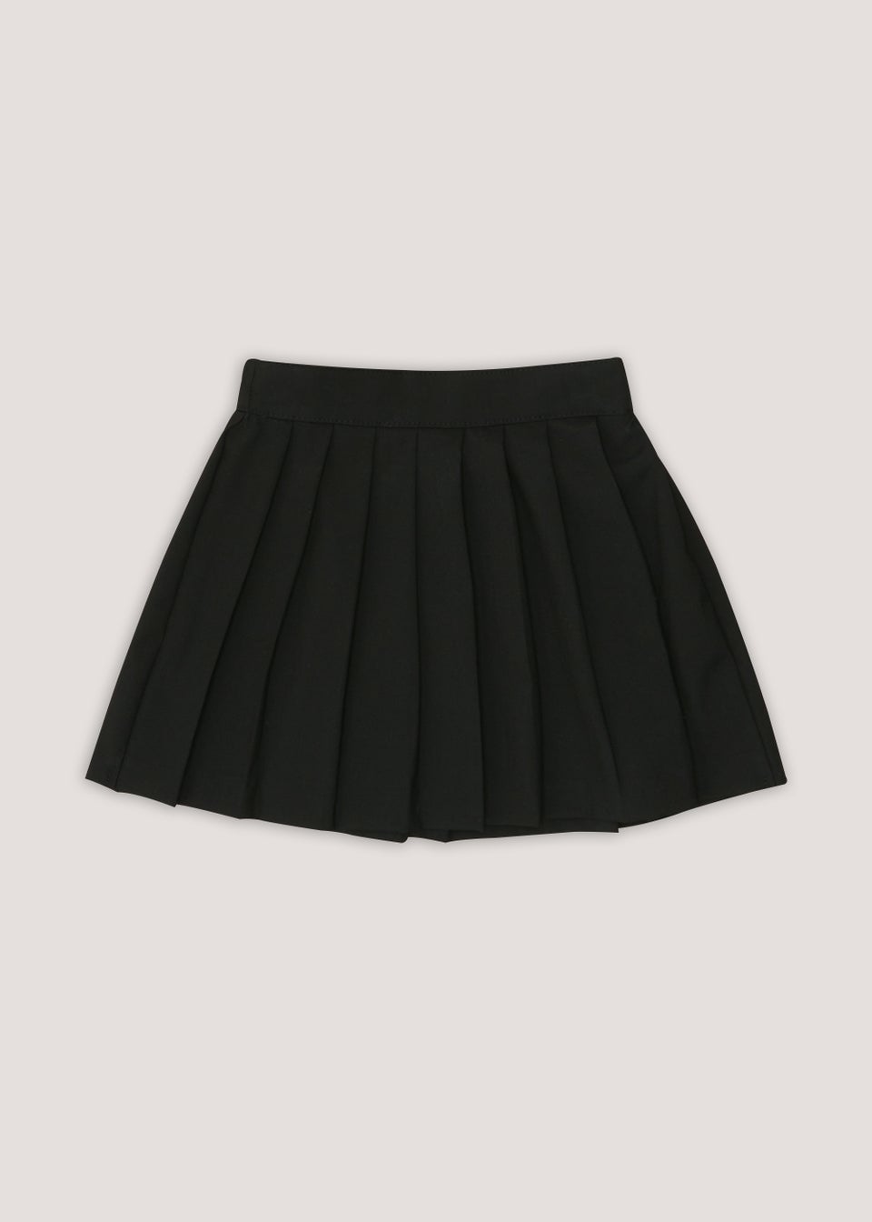 Girls Black Pleated School Skirt (8-16yrs) - Matalan