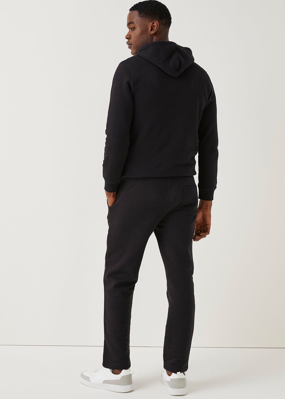Black Essential Straight Fit Joggers