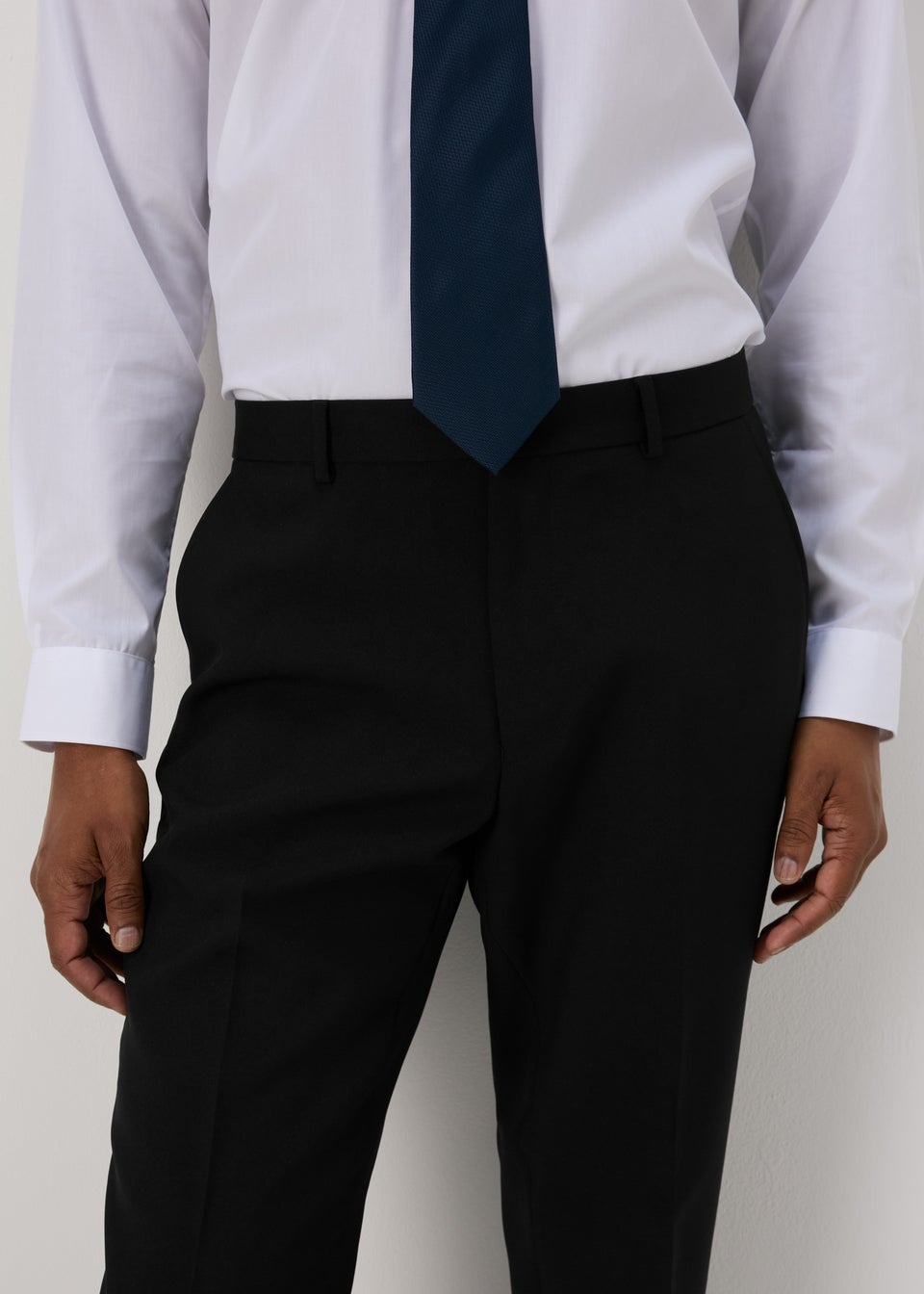 Taylor & Wright Panama Black Tailored Fit Suit Trousers