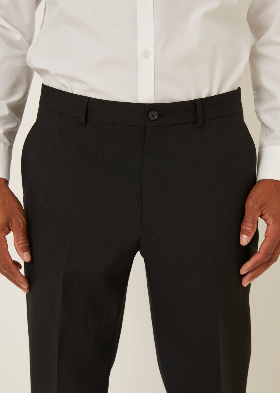 Taylor & Wright Panama Black Tailored Fit Suit Trousers - Matalan
