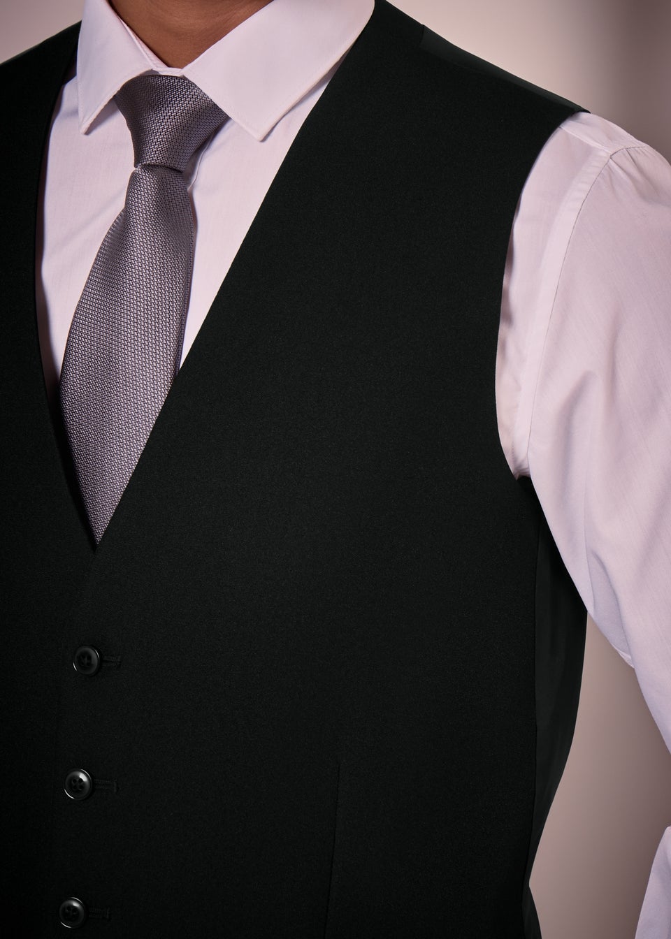 Taylor & Wright Panama Black Suit Waistcoat