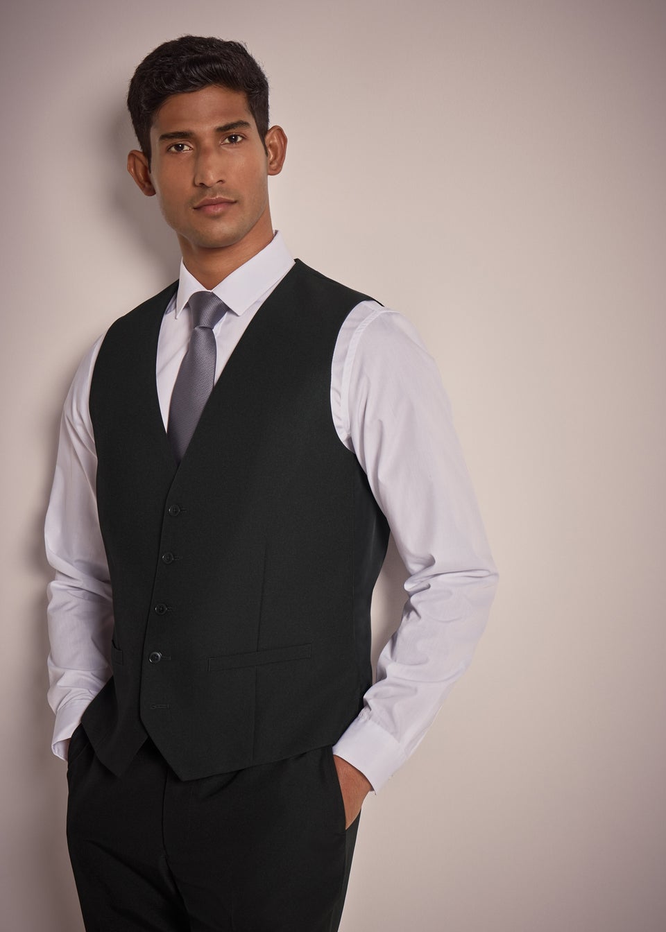 Taylor & Wright Panama Black Suit Waistcoat