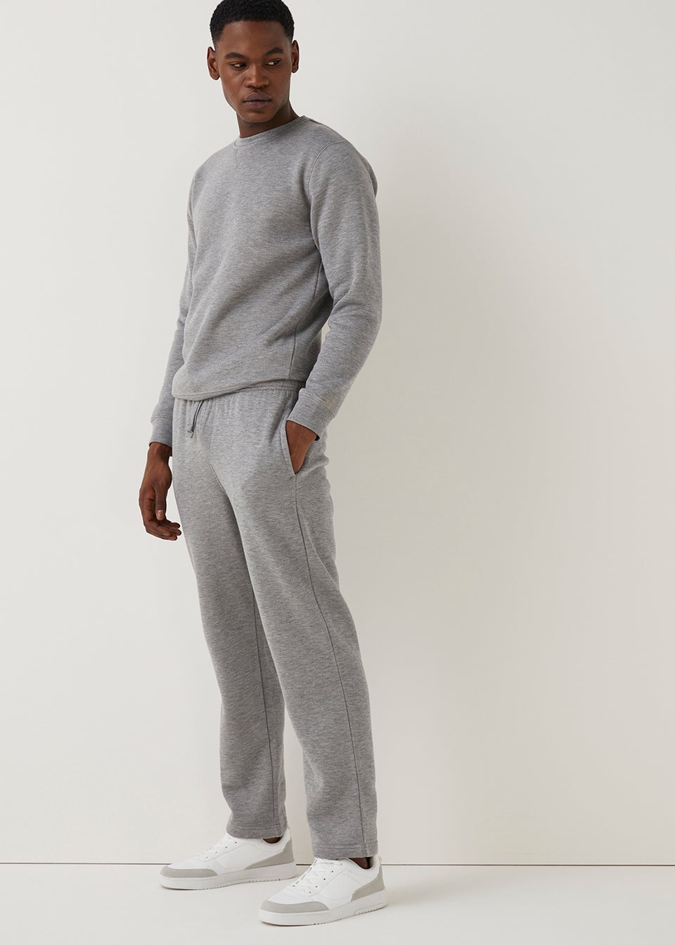Grey Essential Straight Fit Joggers