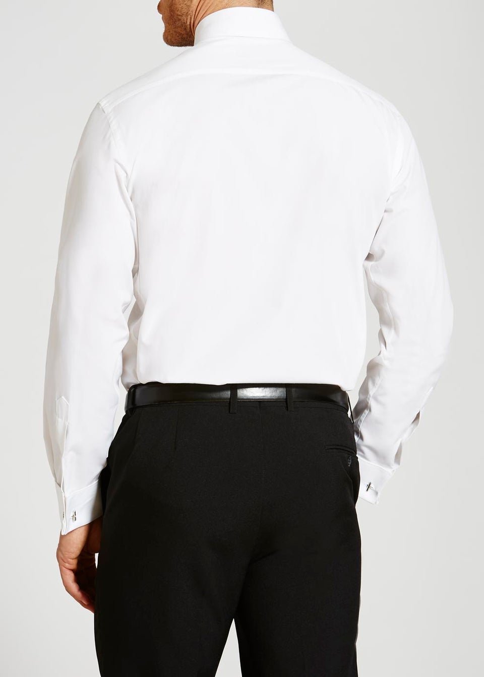 Taylor & Wright White Regular Fit Tuxedo Shirt & Bow Tie Set