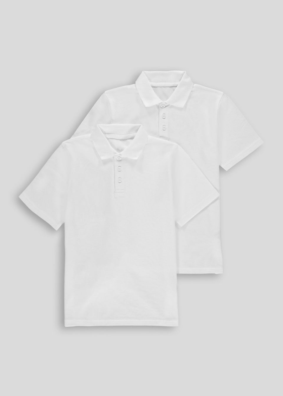 Long sleeve white store school polo shirts