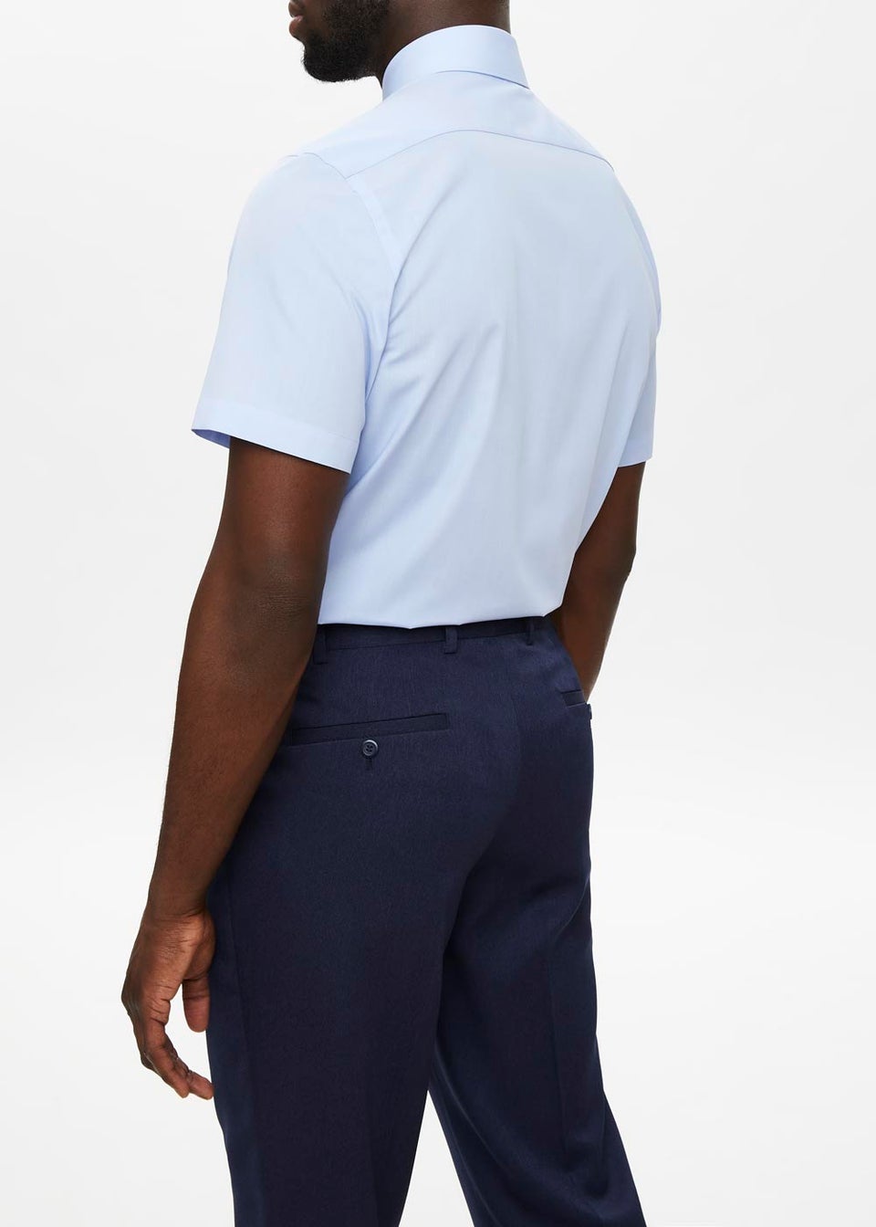 Taylor & Wright Blue Regular Fit Short Sleeve Shirt