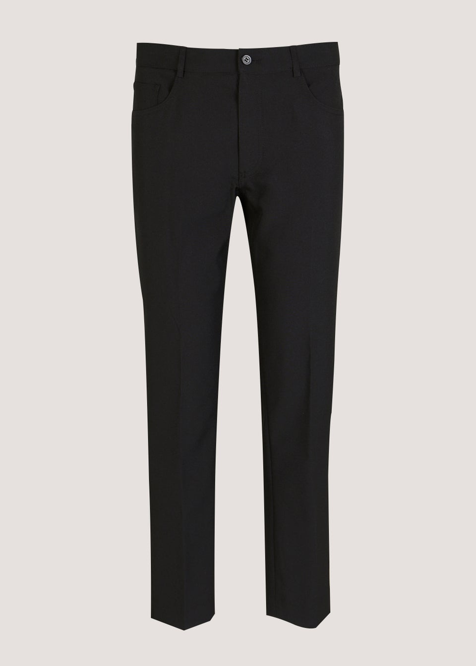 Men's Black Formal Trousers, Slim & Regular Fit