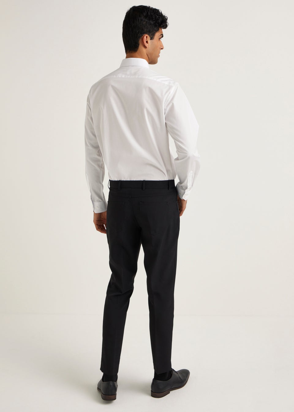 Taylor & Wright Black Slim Fit Formal Trousers
