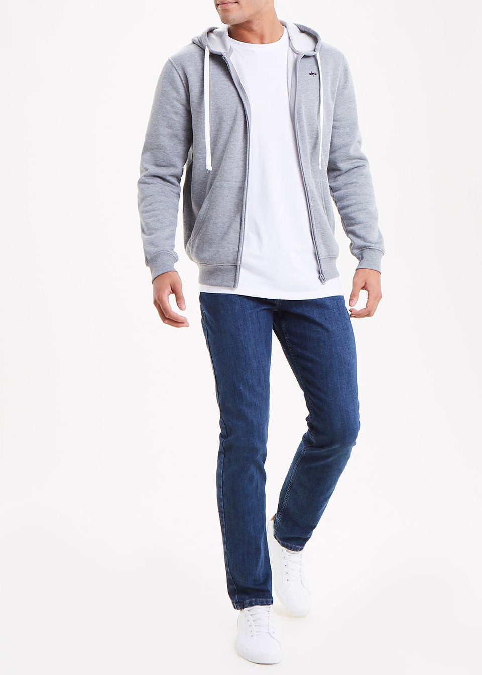Grey Zip Up Hoodie