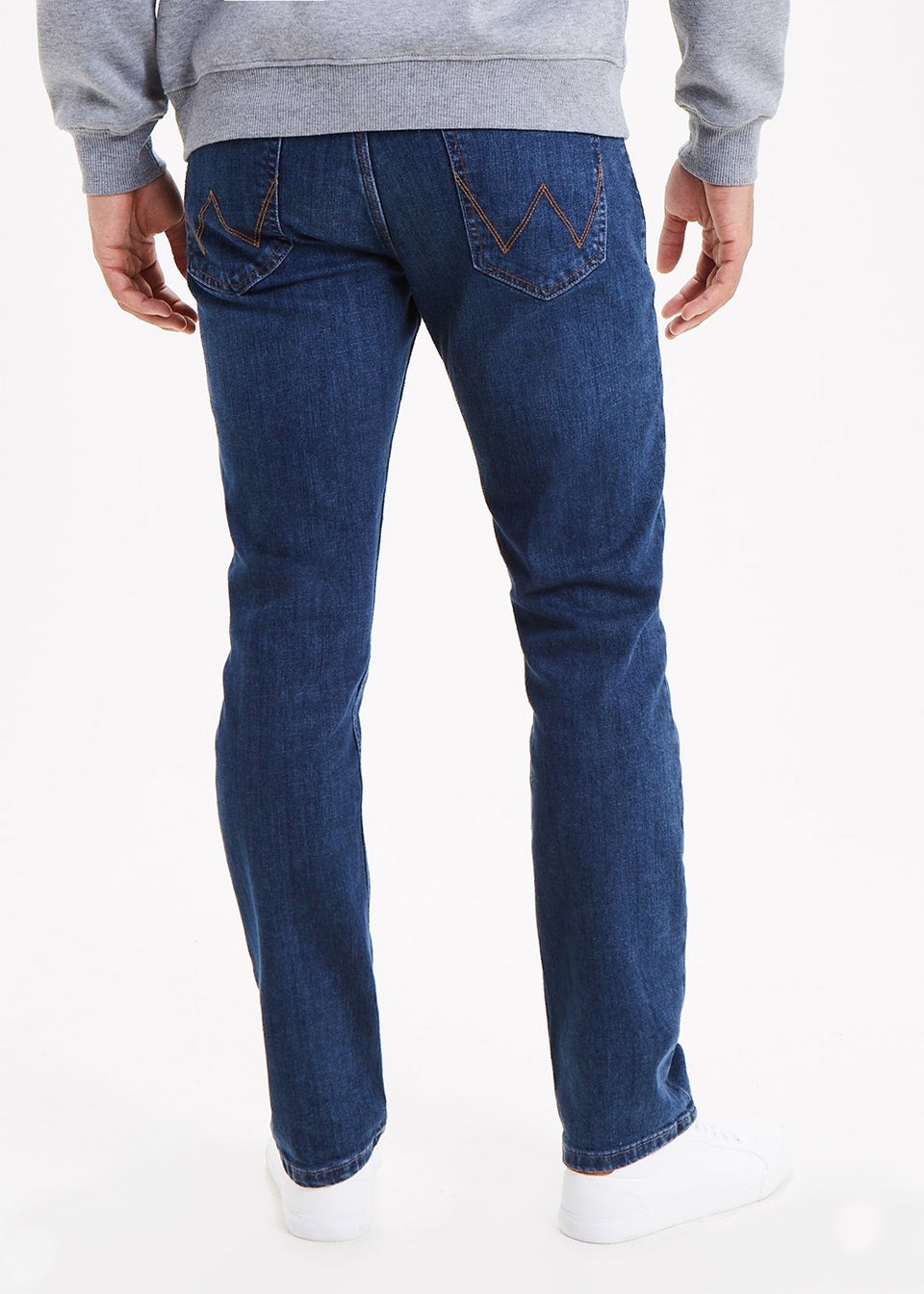 Wrangler Dark Wash Stretch Straight Fit Jeans