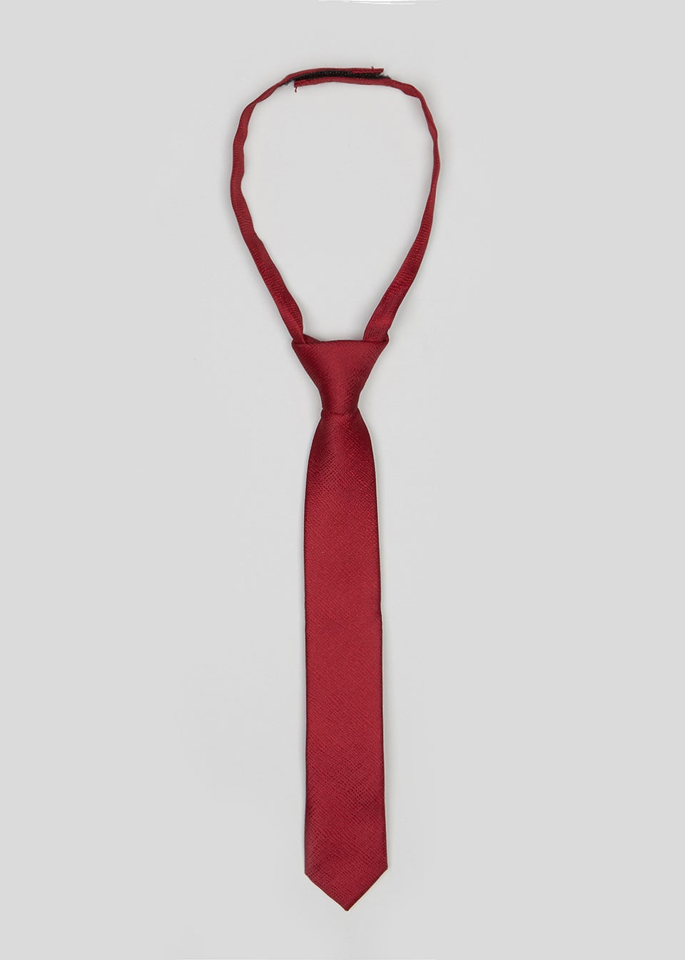 Boys Red Easy Fasten Tie (3-7yrs)