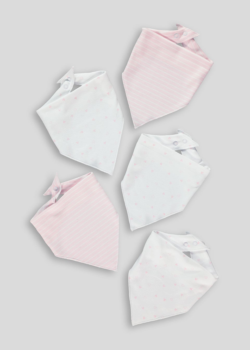 5 Pack Print Bandana Bibs (One Size)