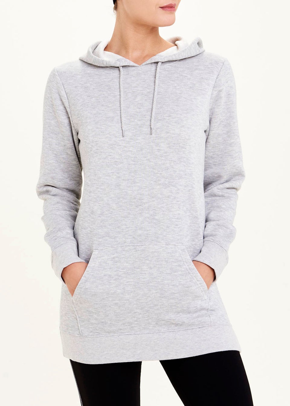 Grey Longline Hoodie