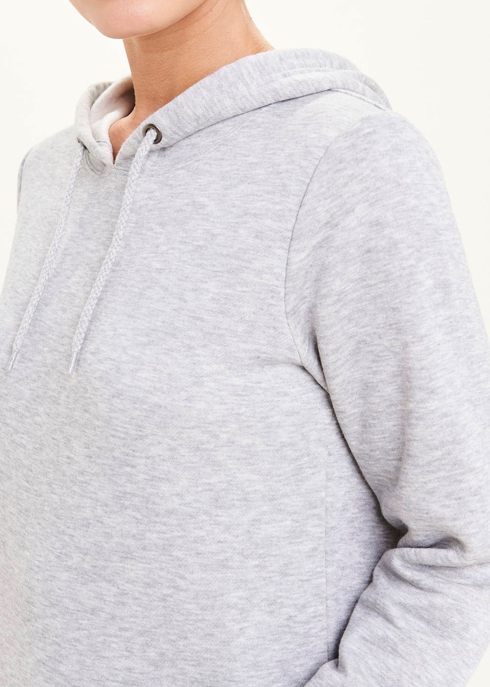 Grey Longline Hoodie