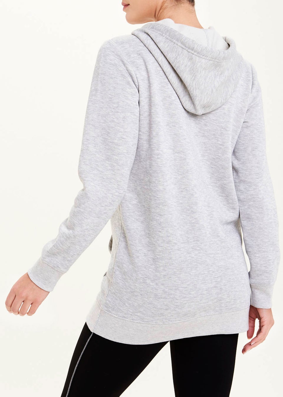 Grey Longline Hoodie