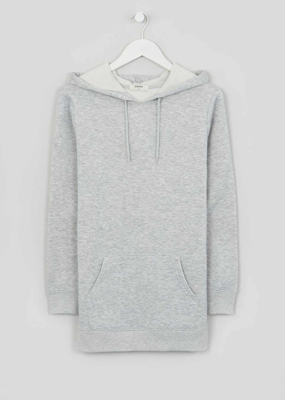 Grey Longline Hoodie