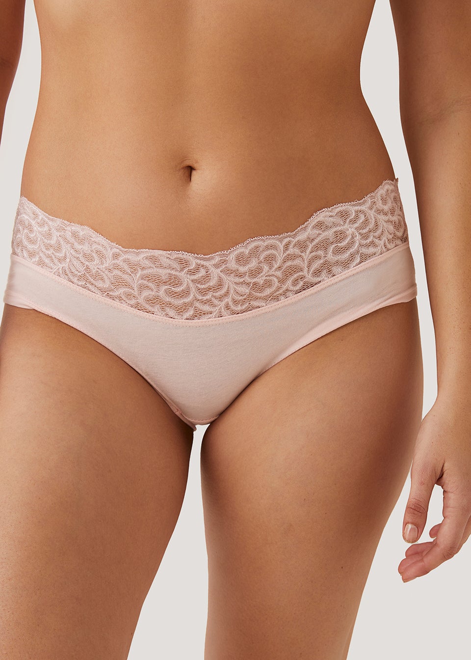 5 Pack Lace Trim Short Knickers