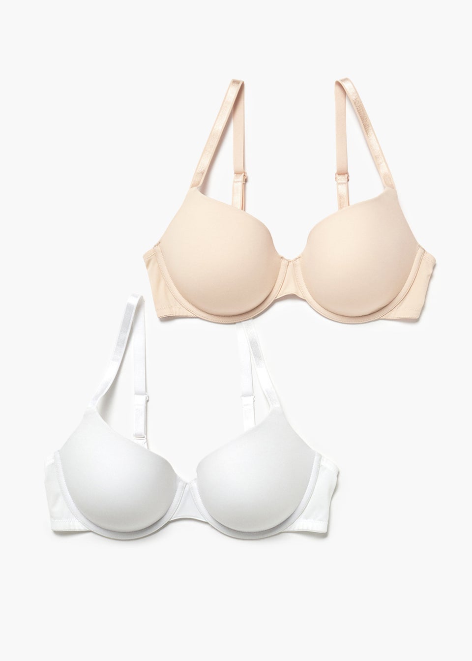 2 Pack DD+ Padded Underwired T-Shirt Bras - Matalan