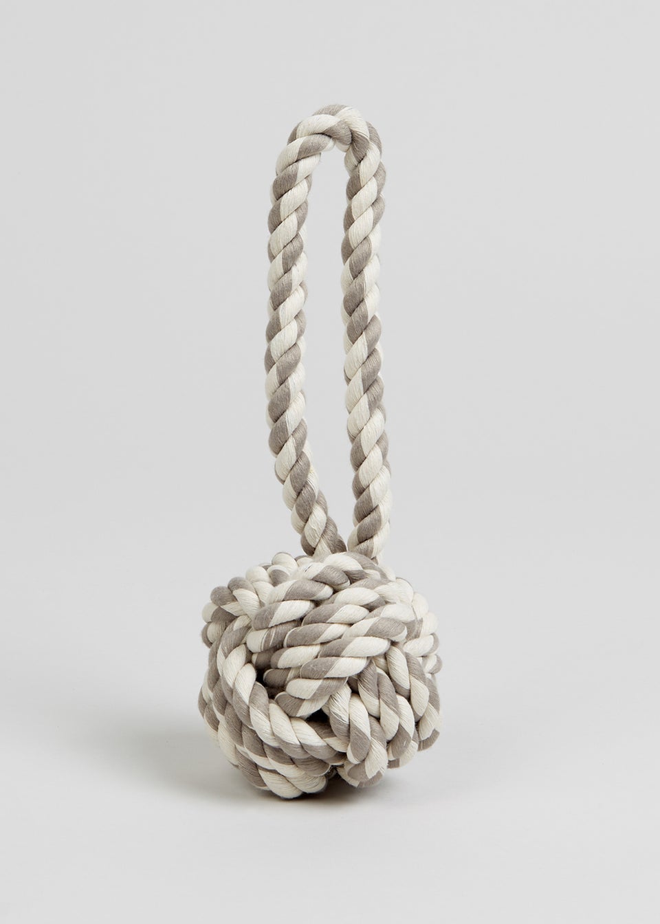 Grey Rope Knot Dog Toy (22cm x 8cm x 8cm)