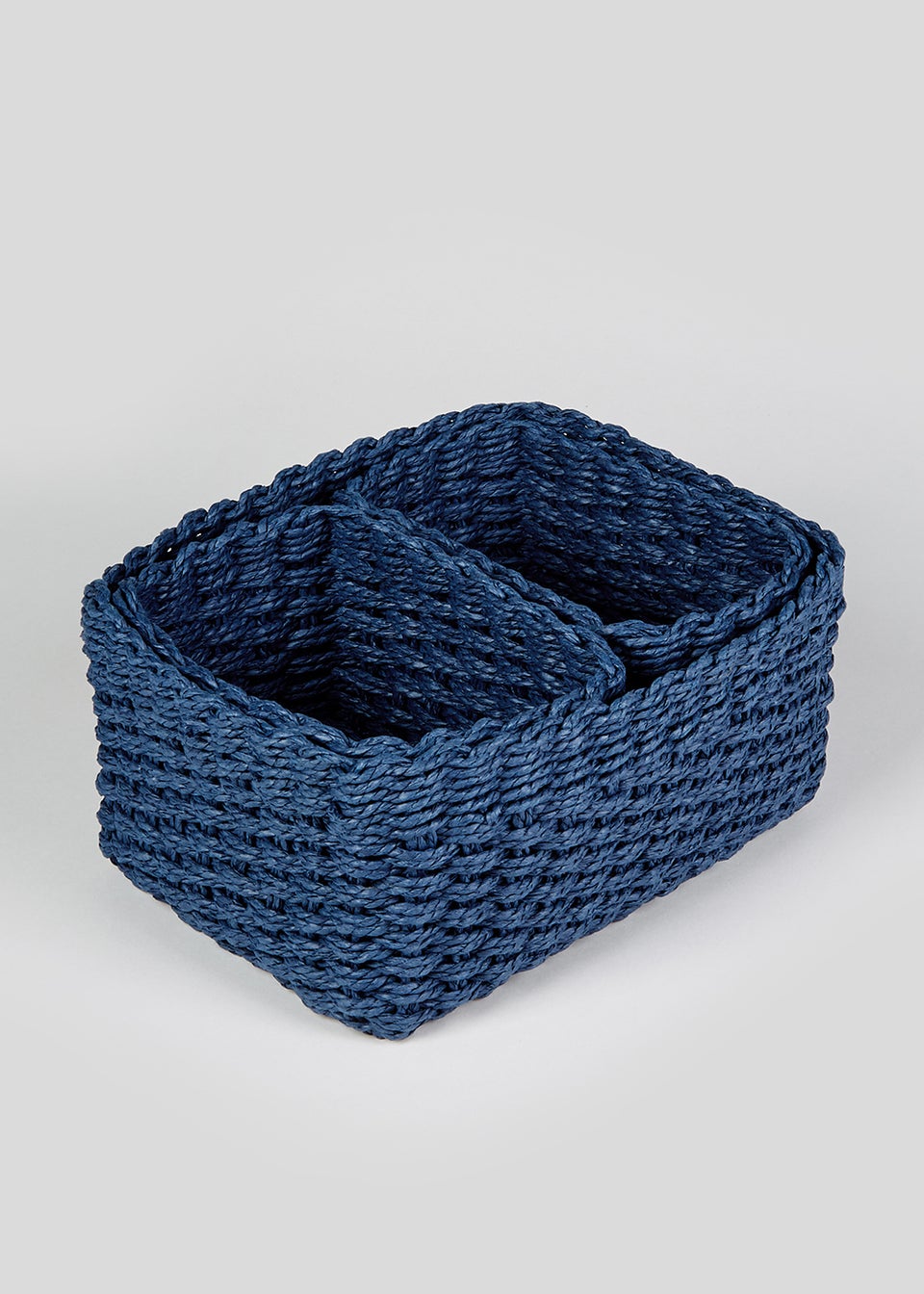 Navy blue deals storage baskets