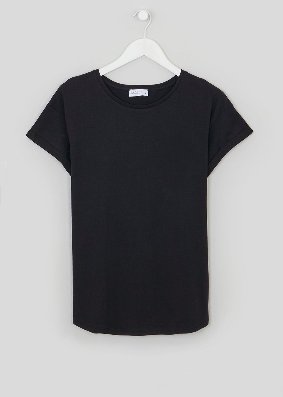 Black Longline Essential T-Shirt