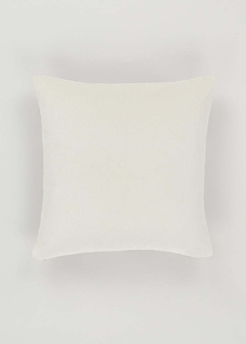 Cream Velour Cushion (43cm x 43cm)