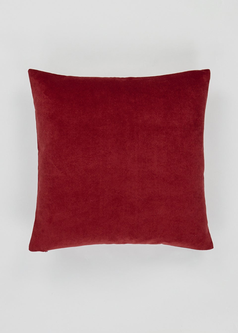 Red Soft Velour Cushion (43cm x 43cm)