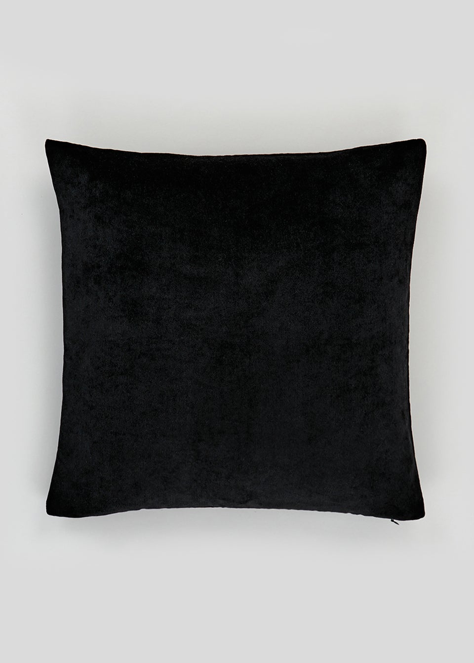 Black Soft Velour Cushion (43cm x 43cm)