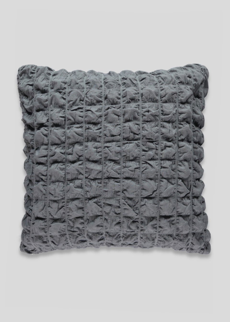 Charcoal Seersucker Cushion (55cm x 55cm)