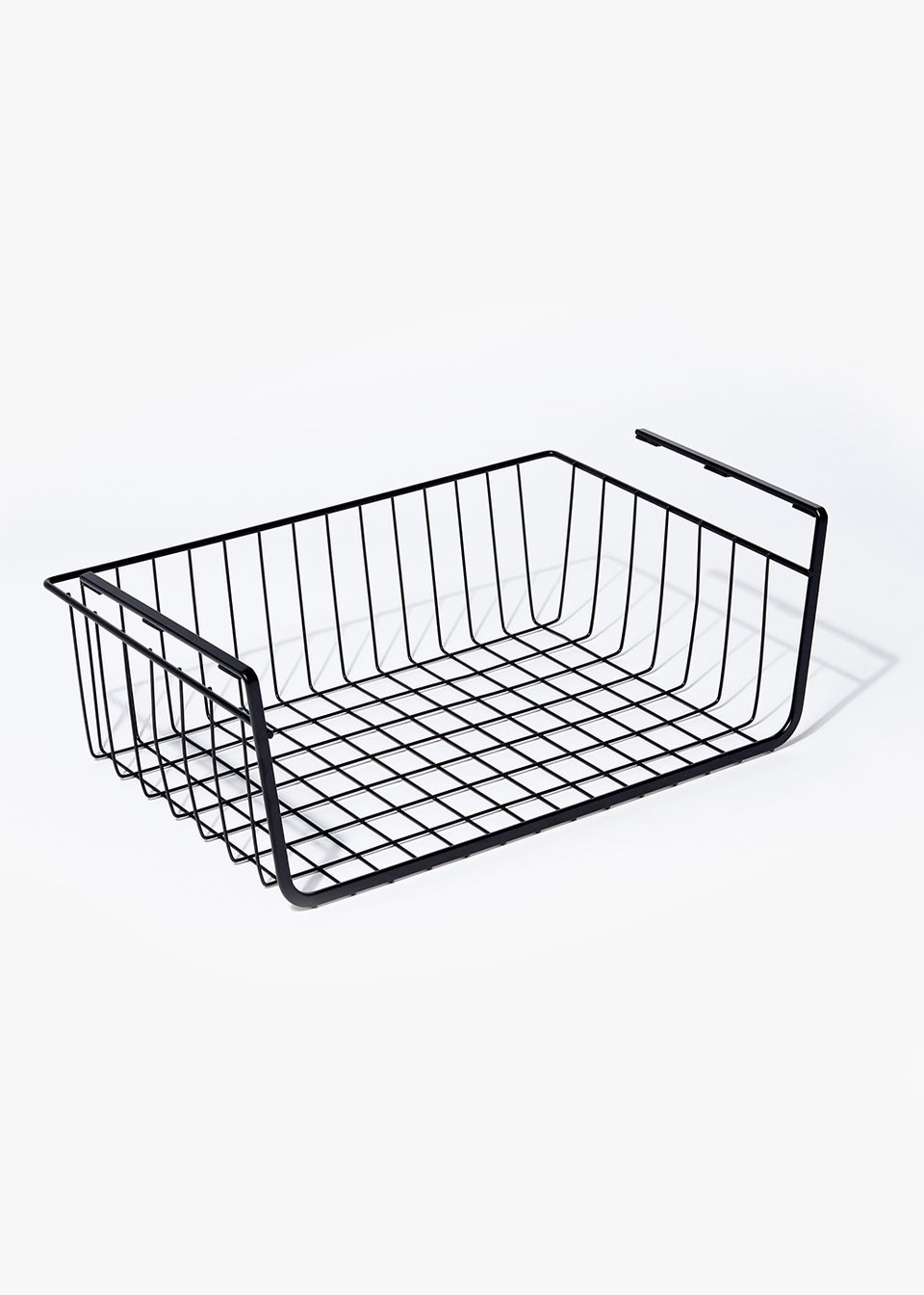 Black Wire Under-Shelf Storage Basket (39cm x 14cm)