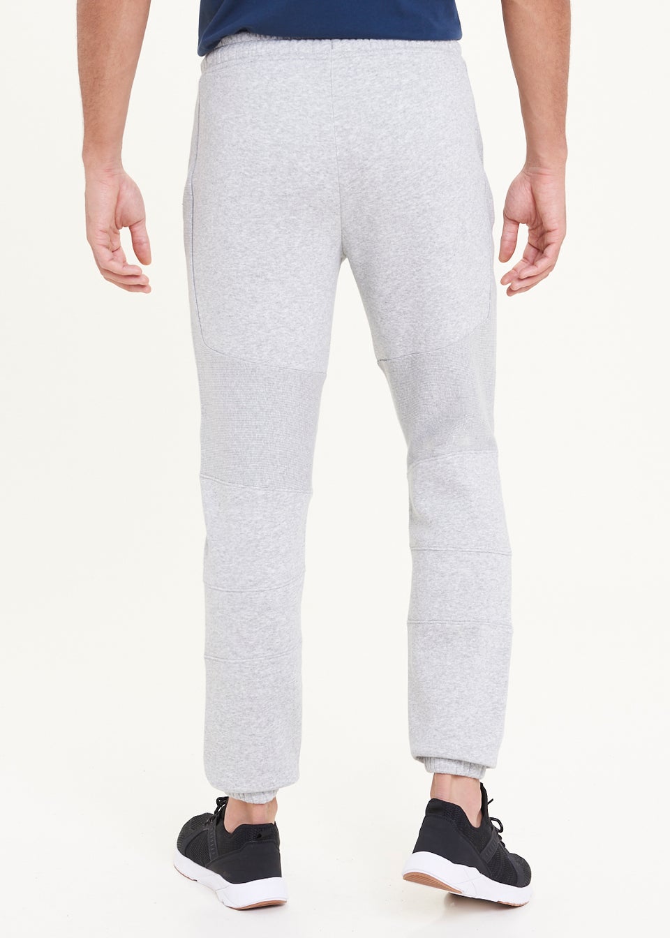 US Athletic Grey Cuffed Panel Joggers
