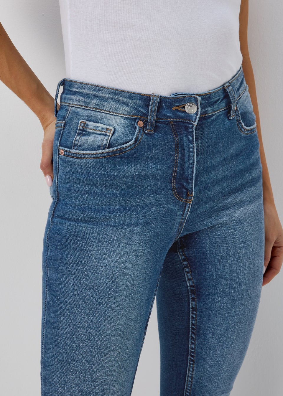 April Mid Wash Super Skinny Jeans - Matalan