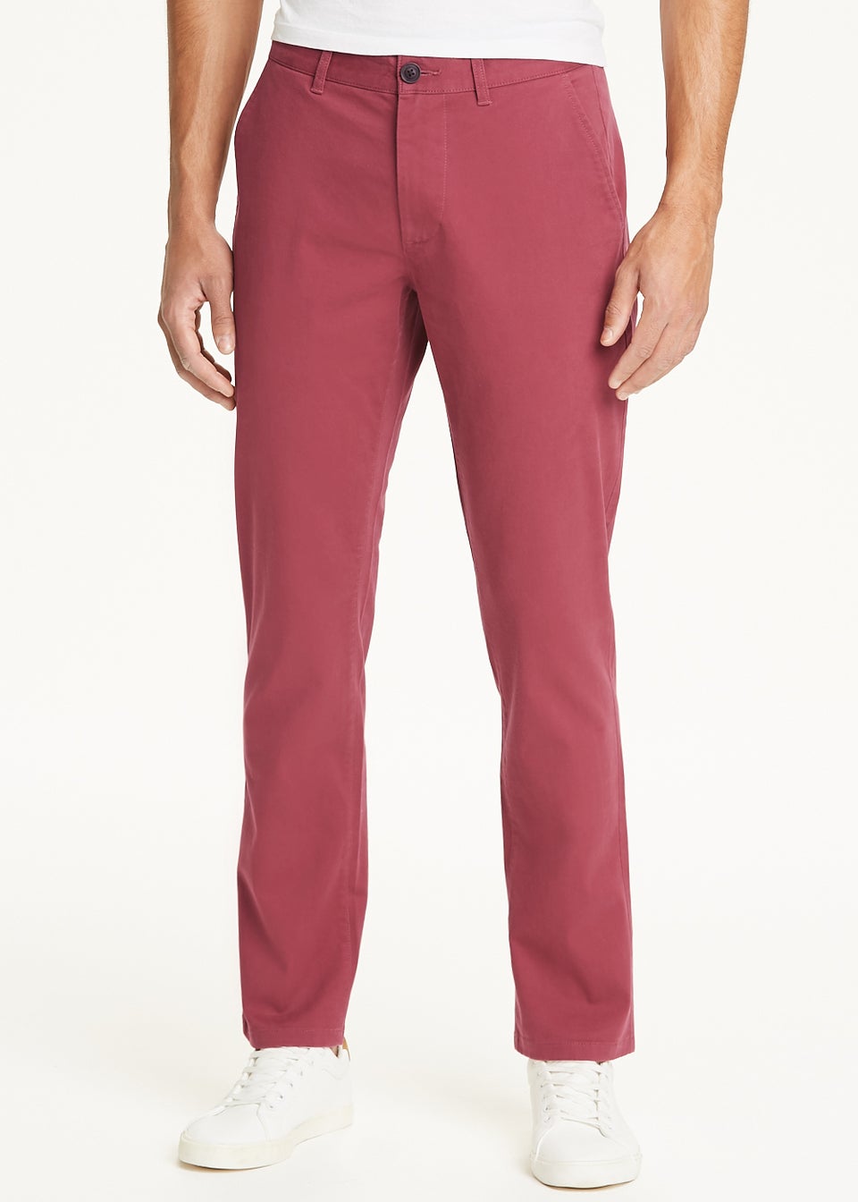 Dark red chinos top