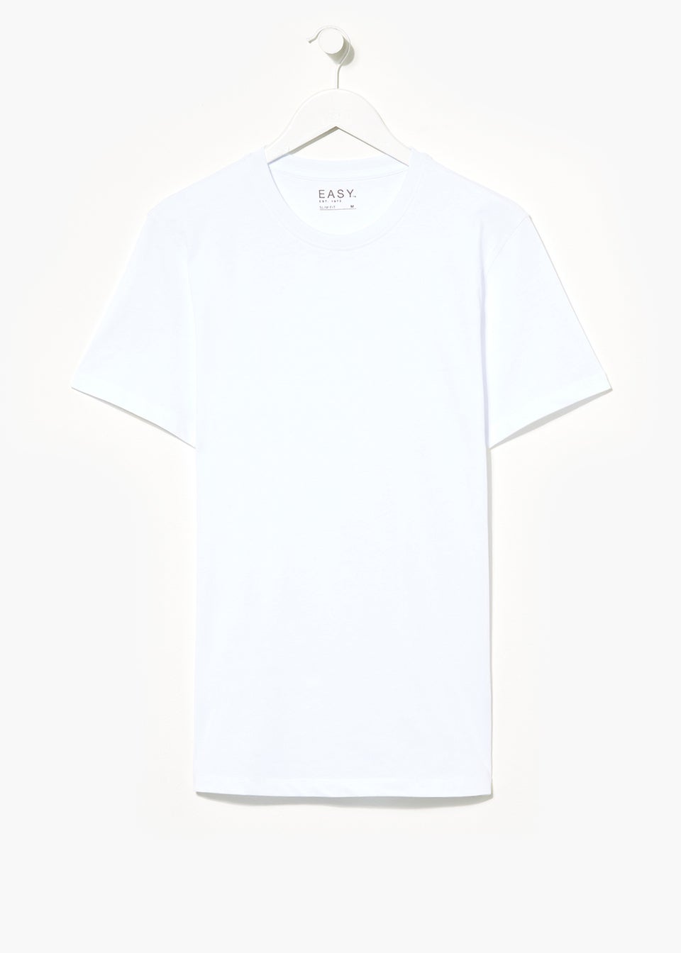 White Slim Fit Crew Neck T-Shirt
